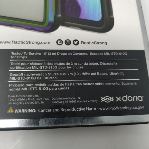 RAPTIC STRONG PHONE CASE FOR GALAXY A50 - Picture 9 of 15